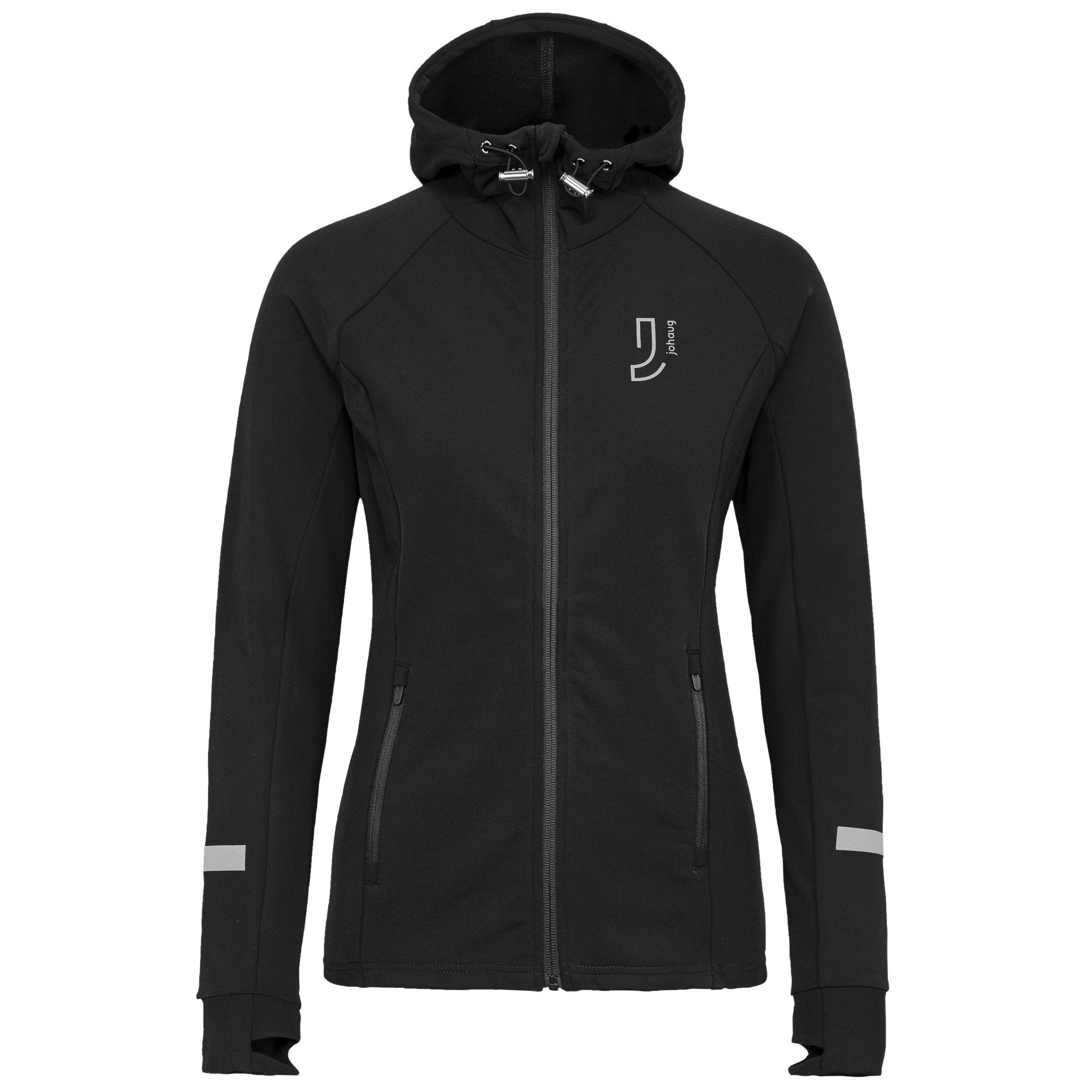 Agile Full Zip Hood True black